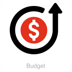 Budget and accounting icon concept