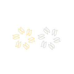 AYURVEDA SPA WELLNESS RESORT SIGN SYMBOL LOGO ISOLATED ON WHITE