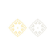 AYURVEDA SPA WELLNESS RESORT SIGN SYMBOL LOGO ISOLATED ON WHITE