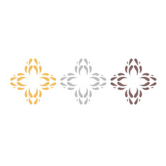 Obraz premium AYURVEDA SPA WELLNESS RESORT SIGN SYMBOL LOGO ISOLATED ON WHITE