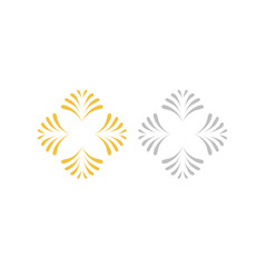 AYURVEDA SPA WELLNESS RESORT SIGN SYMBOL LOGO ISOLATED ON WHITE