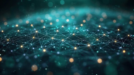 Obraz premium Abstract world map, concept of global network and connectivity