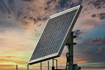 detail of solar power plant