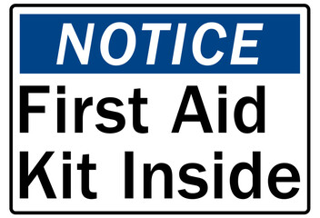 Fototapeta premium First aid kit sign