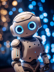 Hyper-Realistic Modern Cute Robot Character Design - made with Generative AI