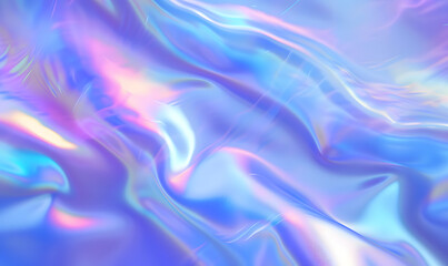 Fototapeta na wymiar Abstract blue pastel holographic blurred background, Generative AI