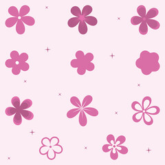 spring flower set collection icon vector illustration