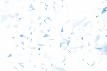 Fototapeta na wymiar Abstract blurred digital triangle shapes on white illustration background.