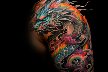  Colors dragon tattoo on skin. Colors dragon tattoo on shoulder. Woman's tattoo, dragon. Dragon tattoo. Tattoo ideas for women. Tattoo ideas for men. Tattoo parlor. Tattoo artist profession.​

