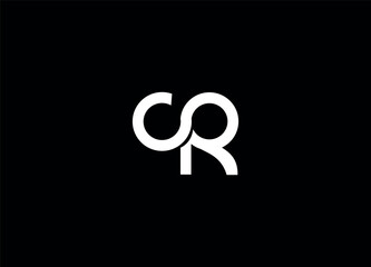 CR  initial logo design and monogram logo