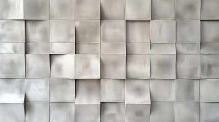 Fototapeta premium A seamless texture of a modern gray padded wall, ideal for background or interior design concepts