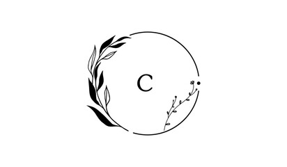 Luxury Circular Floral Alphabetical Logo