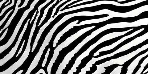 High-Contrast Black and White Zebra Stripe Pattern