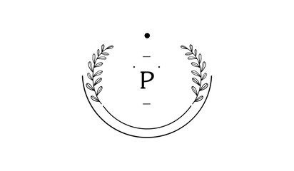 Luxury Circular Floral Alphabetical Logo