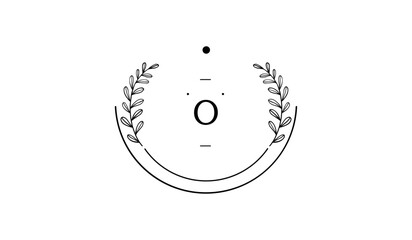 Luxury Circular Floral Alphabetical Logo