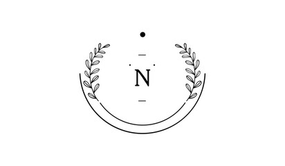 Luxury Circular Floral Alphabetical Logo