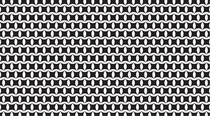 Geometric Seamless Black And White Pattern Design.