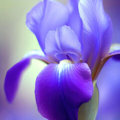 Beautiful purple lilies and irises, beautiful background, desktop wallpaper