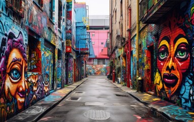 Fototapeta premium City Walls Alive Graffiti Wonderland
