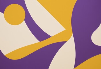 a purple, yellow and white abstract pattern