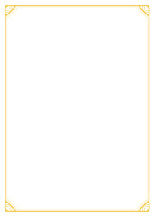 상장테두리 상장프레임. A4 사이즈의 상장 프린트 이미지 그래픽