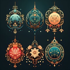 eid al fitr ornament set 