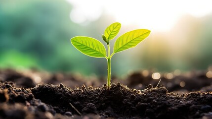green grass on the ground,Plant seedlings or small trees that grow on fertile soil and soft sun light,Green seedling illustrating concept of new life in early stage