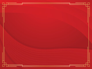 Chinese new year background, Red wallpaper. Oriental pattern, Square banner design vector illustration. 