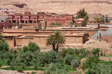 Old village in the Moroccan desert