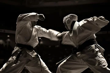 Deurstickers Karate-kumite © DK_2020