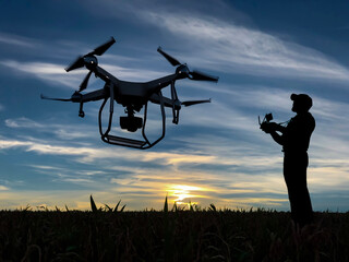 Professional drone use, license and training