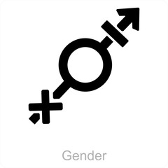 gender and Symbol icon concept