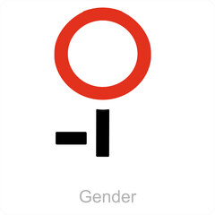 gender and Symbol icon concept