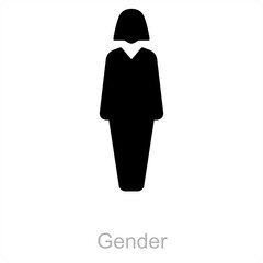 gender and Symbol icon concept