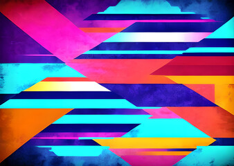 Bright abstract stripes, Mix of glitch noises and colors, In grunge style with elements of sc-fi technology, imitation of screen errors, background, design, wallpaper, for your project, air sol paints