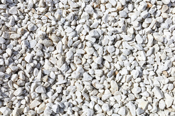 abstract background of white marble pebbles