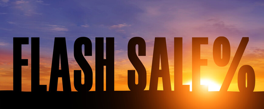 Silhouette of sale on sunset background. 3d illustration © arsenypopel