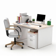 Teacher Desks PNG Cutout, Generative AI