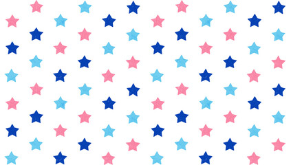 マーカーで描いた星柄(シームレス)_3色