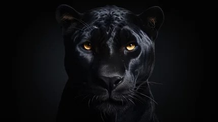Fotobehang Black panther © Little