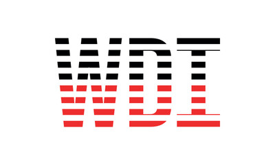 WDI three initial letter iconic line negative space minimal logo design vector template. monogram, abstract, wordmark, business, typography, minimalist, brand, company, flat, modern, unique, simple