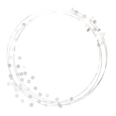 Silver Foil Frame. Silver glitter gradient stack. Silver splatter frames glitter. Silver stroke on transparent background.  Postcard wedding design. Luxury premium design template.