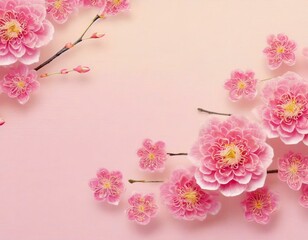 春のピンク背景09