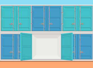 コンテナタイプのトランクルームのイラスト