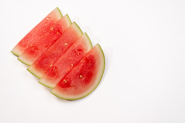 slice of watermelon isolated