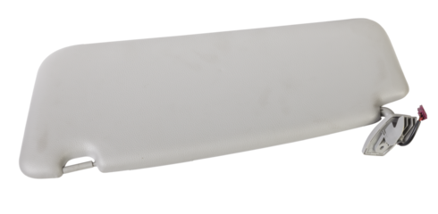 Car visor interior. auto grey sun visor with mirror on white isolated background. Auto service industry. Spare parts catalog.