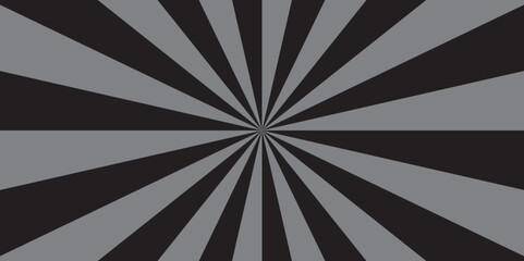 Abstract black and gray background with sunburst pattern colorful design. Vintage sunrays illustration swirl grunge backdrop line.	
