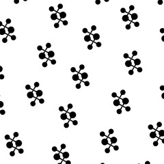 Connect link seamless pattern isolated on white