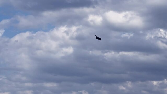 Air show Jet does ultra slow fly gy