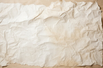 crumpled paper with greasy stains, background